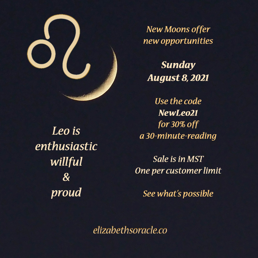 Sale on 30 minutes readings on August 8th.